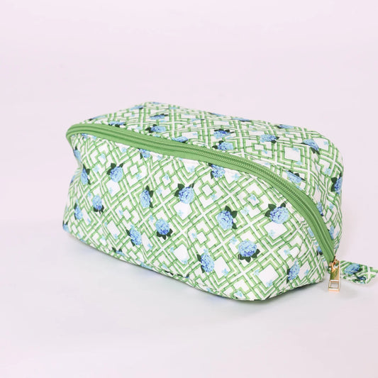 Printed Glam Bag - Hydrangea Bamboo