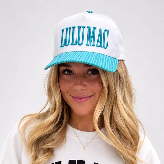 LULU MAC HAT STRIPE BLUE