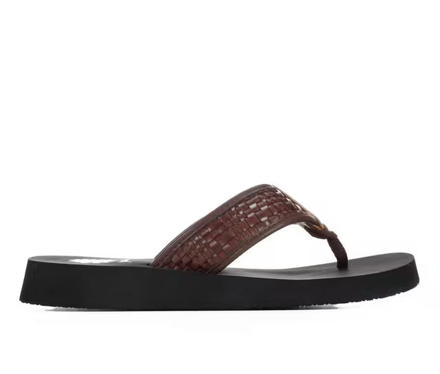 Fiori Flip Flop Brown