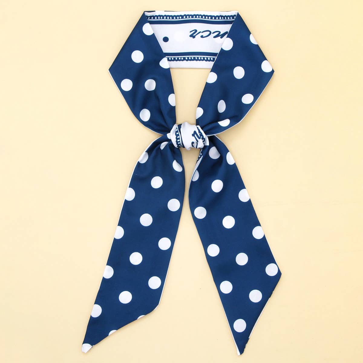 SILKY SCARF NECKLACE - BLUE