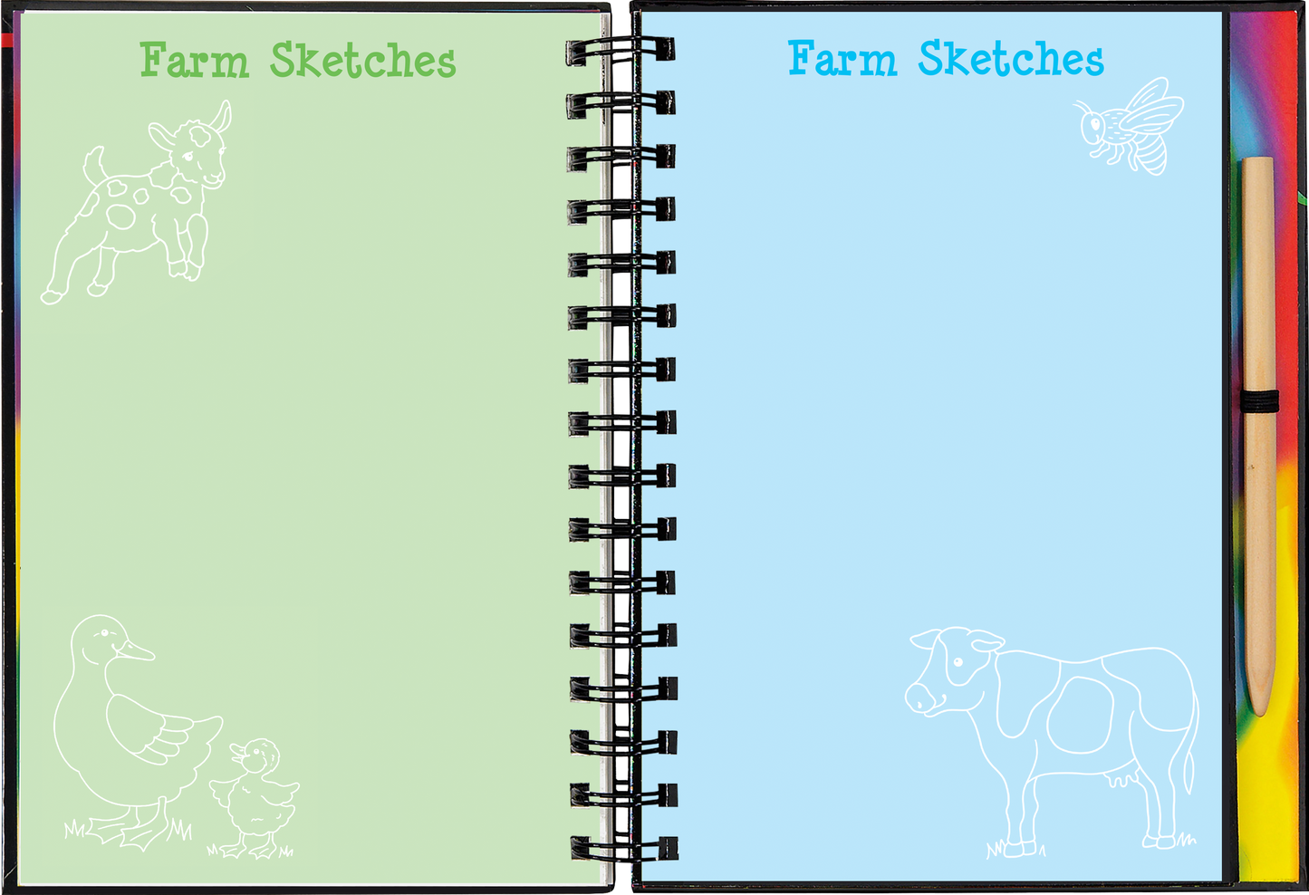 On The Farm Scratch and Sketch