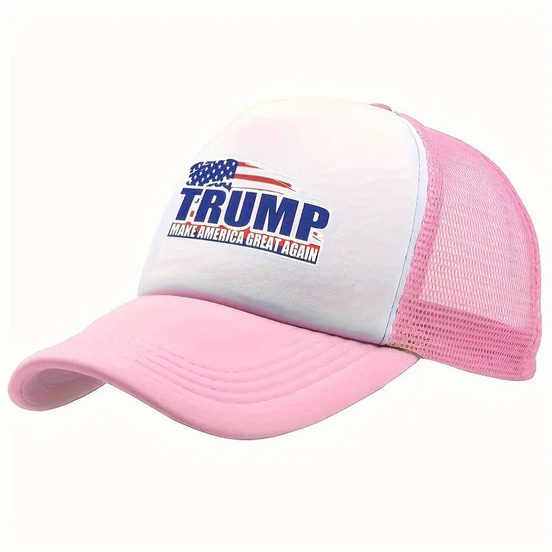 TRENDY CURVED BRIM BASEBALL CAP - PINK