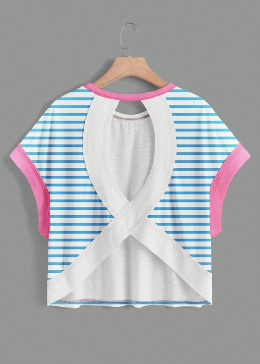 LIVI TOP - BLUE/PINK