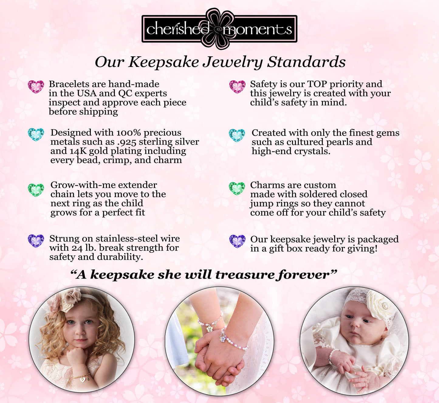 Zoey STERLING SILVER AND BABY BRACELET