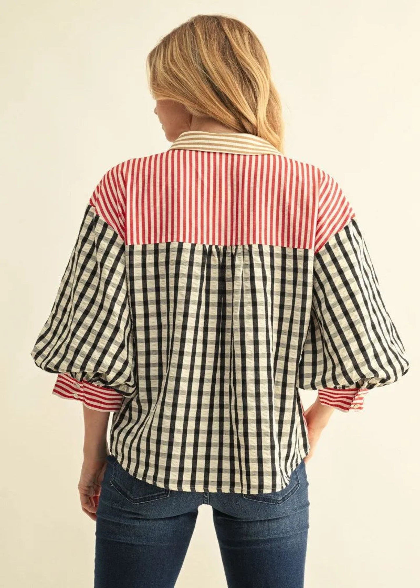 MACIE TOP - PLAID