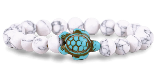 JOURNEY BRACELET-WHITE HOWLITE