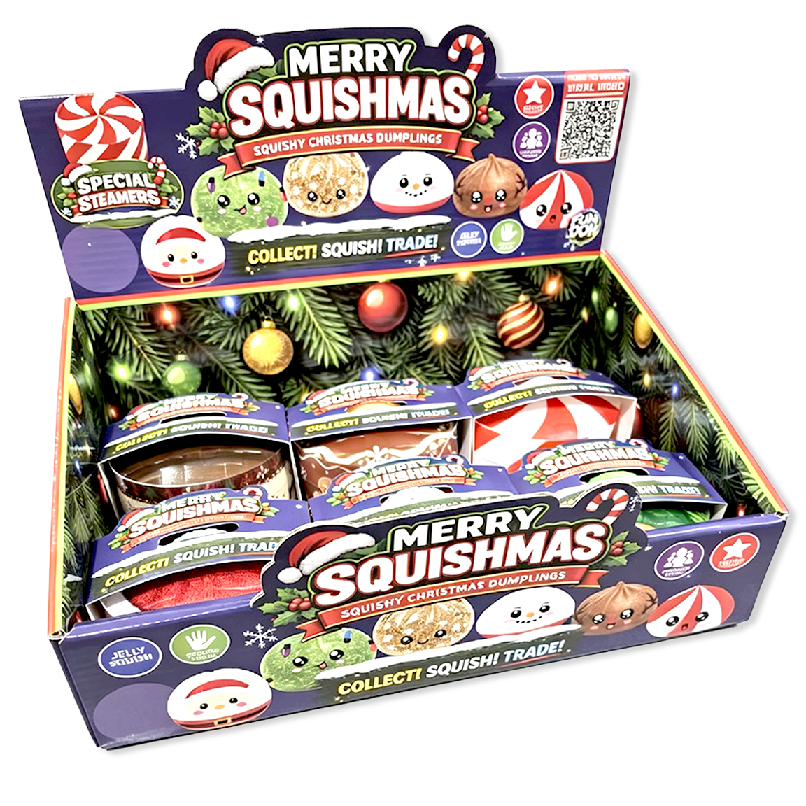 Fun Doh Christmas Dumpling Squishy Toy Holiday