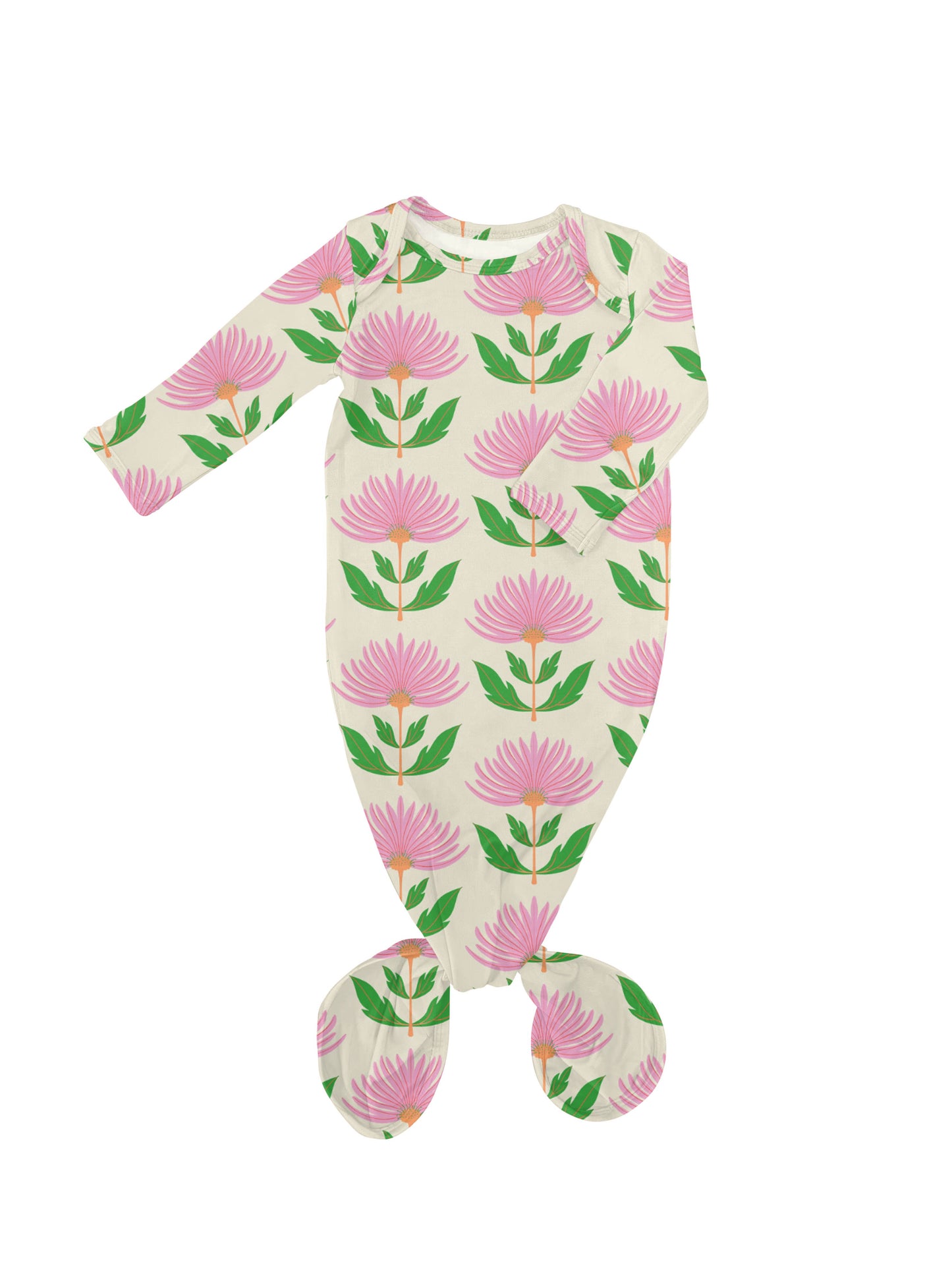 Pink Block Flower Knotted Gown (5/15 Restock)