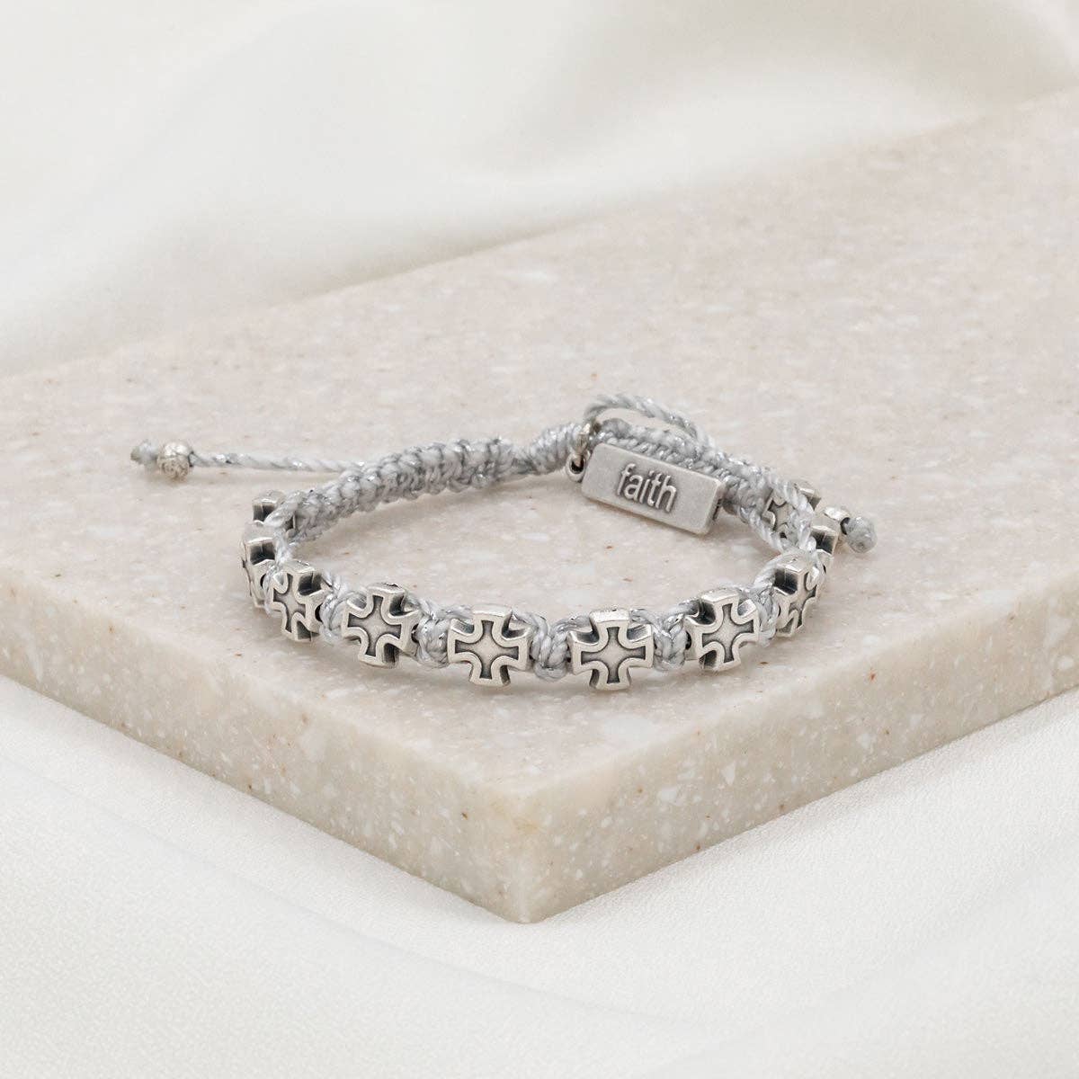 Faith Blessing Bracelet with Cross Medals