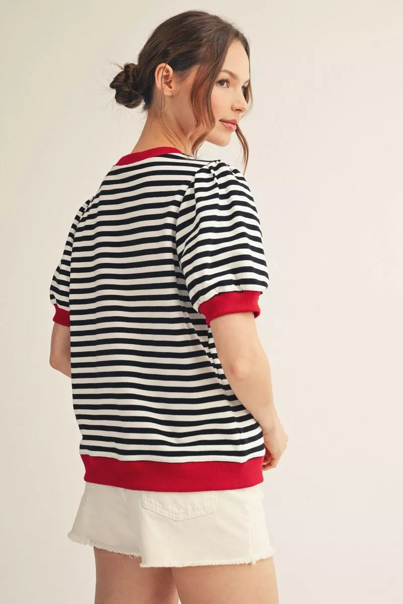 MARYN TOP - BLACK