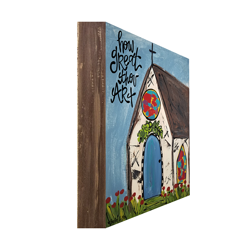 How Great Thou Art - Wrapped Canvas; 8" x 10"