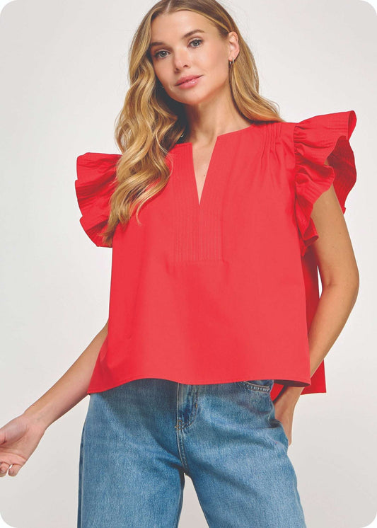 MANDI TOP - RED