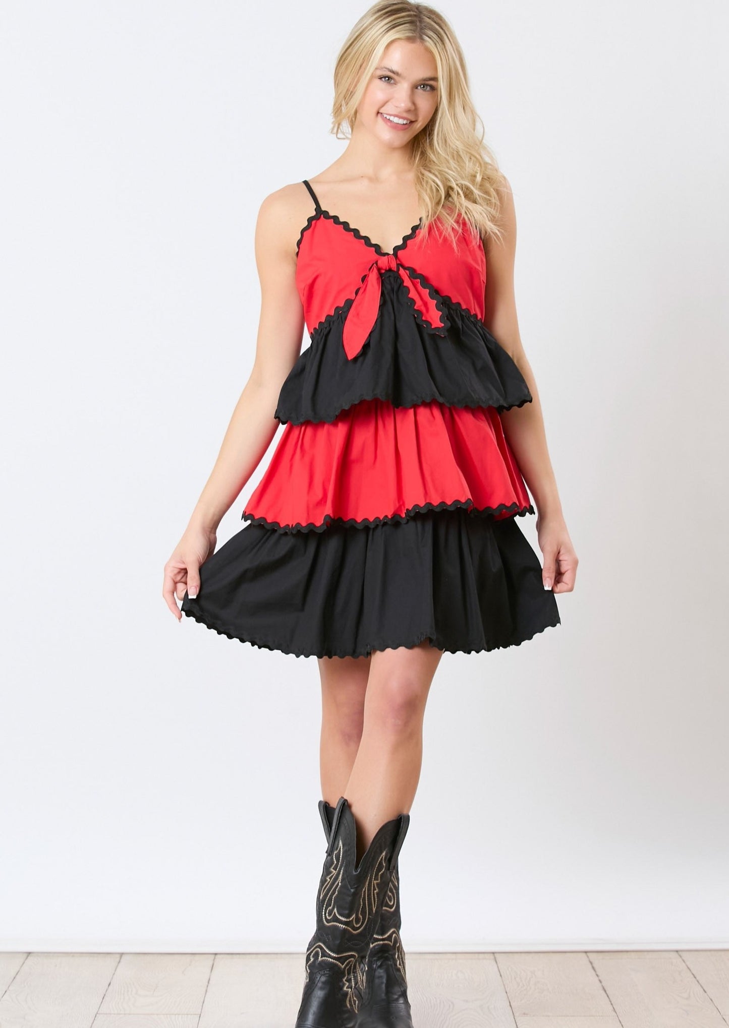 BULLDOG SPIRIT DRESS-RED/BLACK