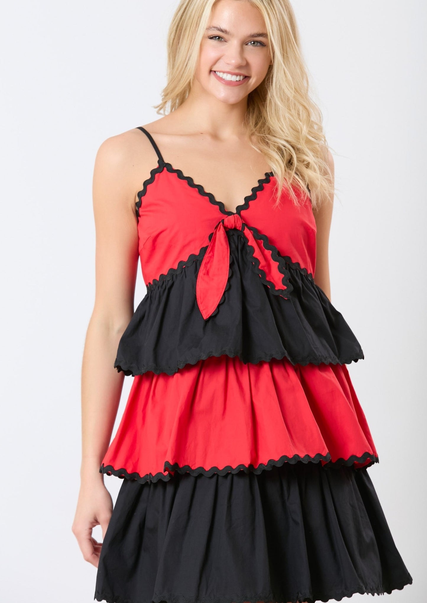 BULLDOG SPIRIT DRESS-RED/BLACK