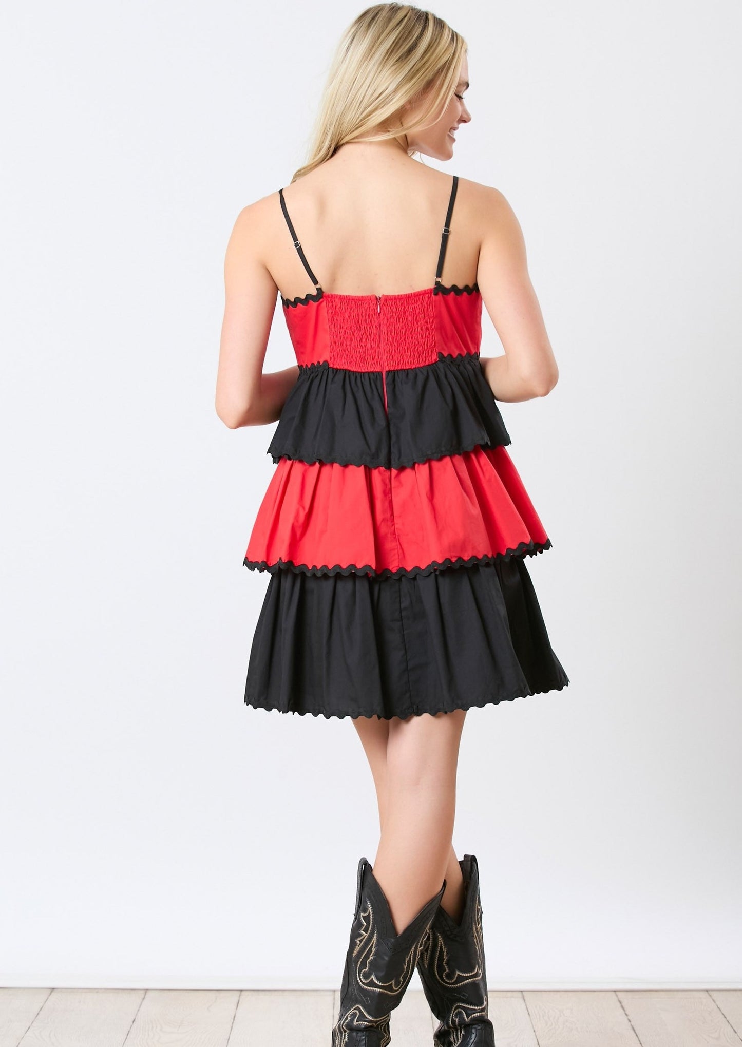 BULLDOG SPIRIT DRESS-RED/BLACK