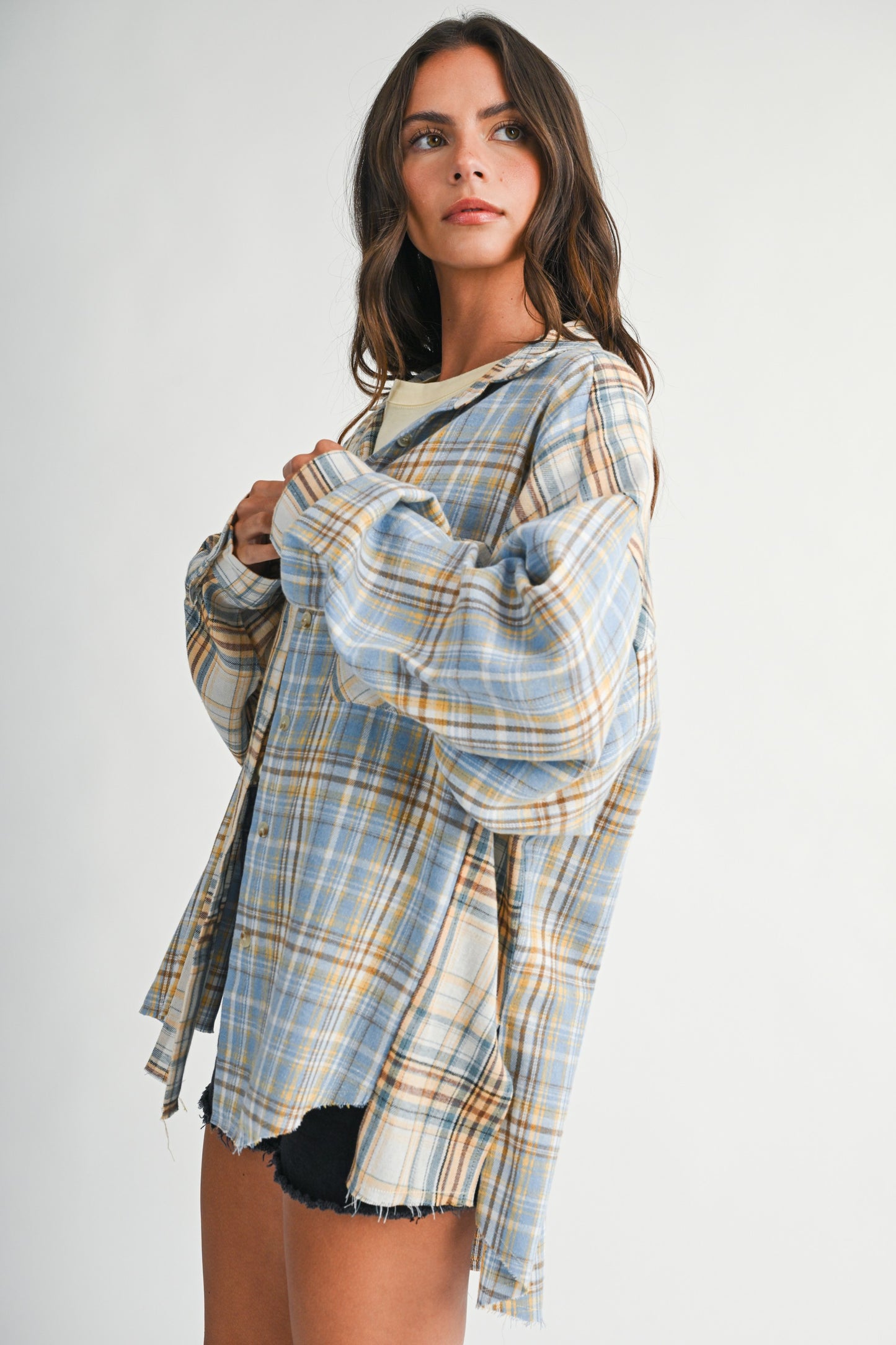 Kambrie Plaid Flannel Shirt