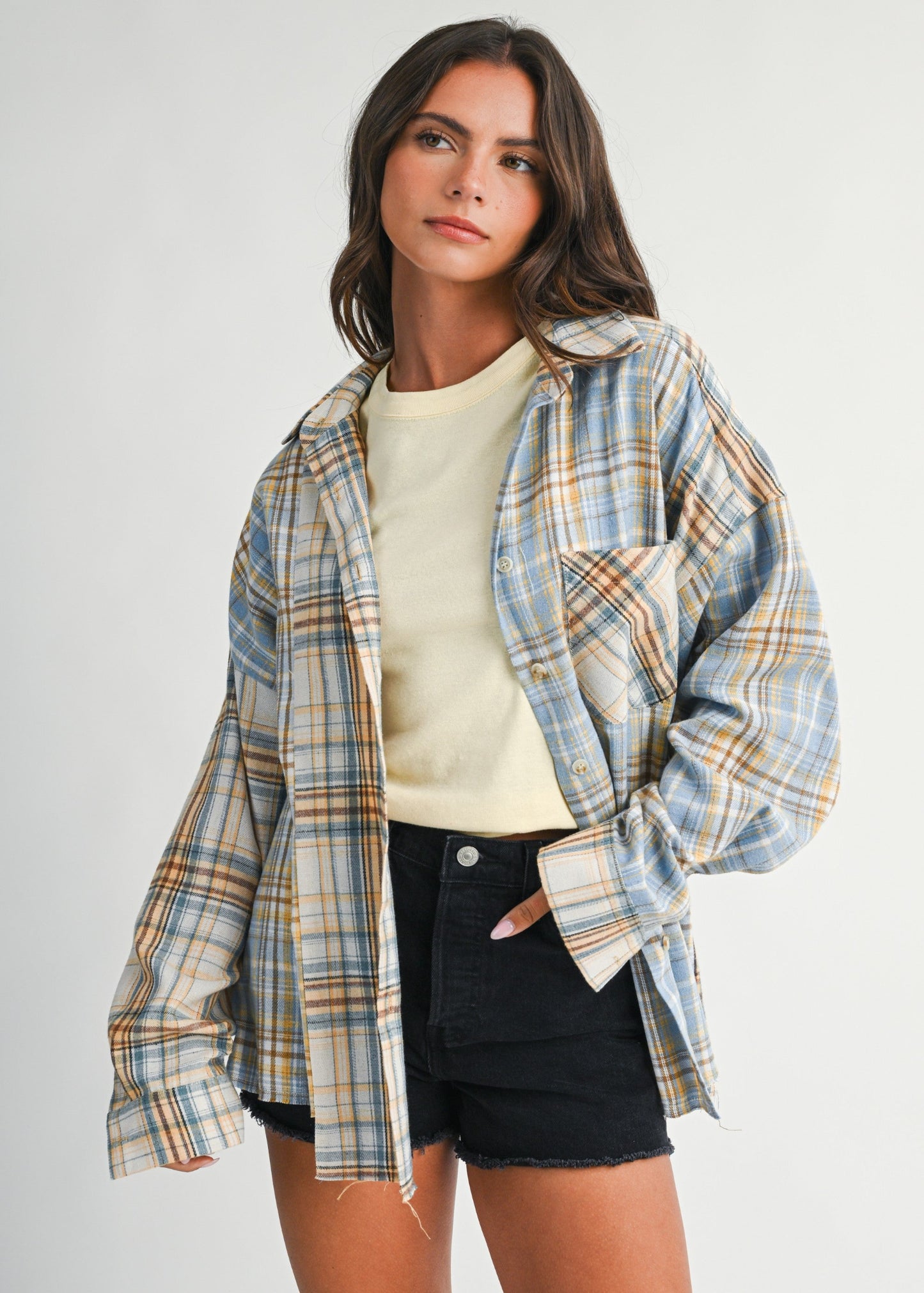 Kambrie Plaid Flannel Shirt