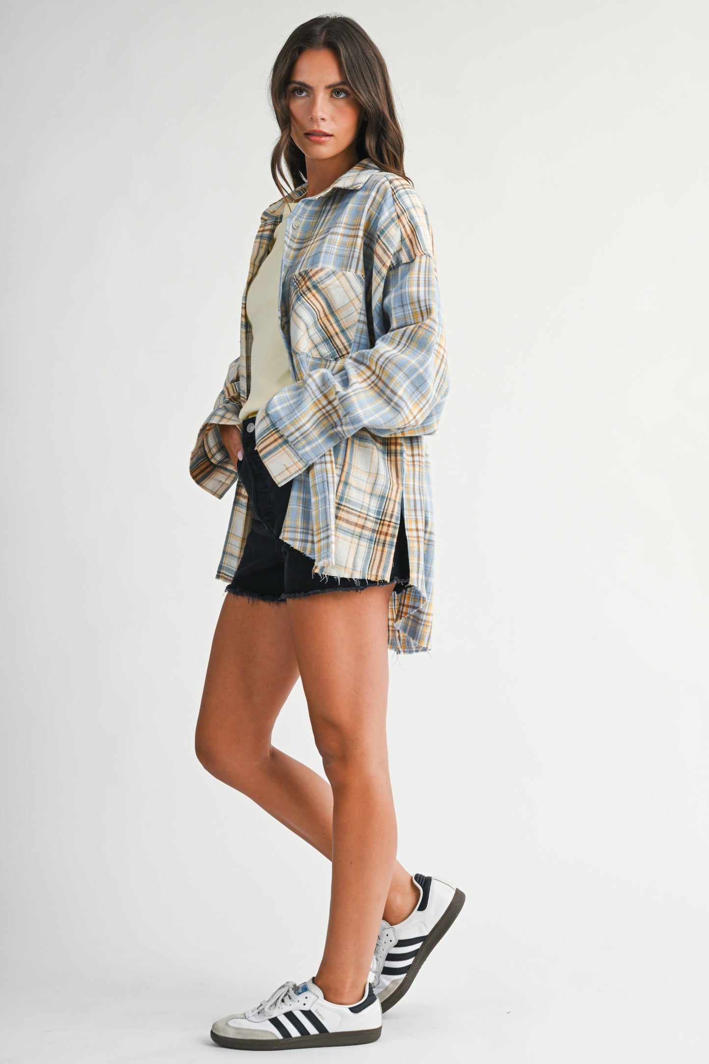 Kambrie Plaid Flannel Shirt