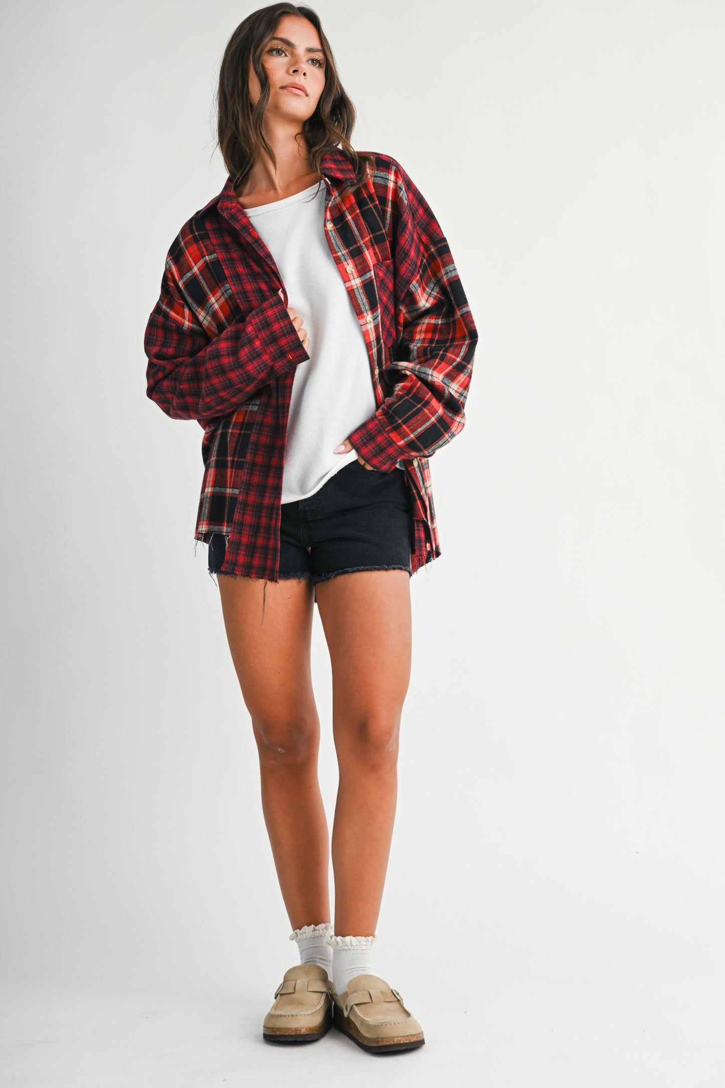 Kambrie Plaid Flannel Shirt