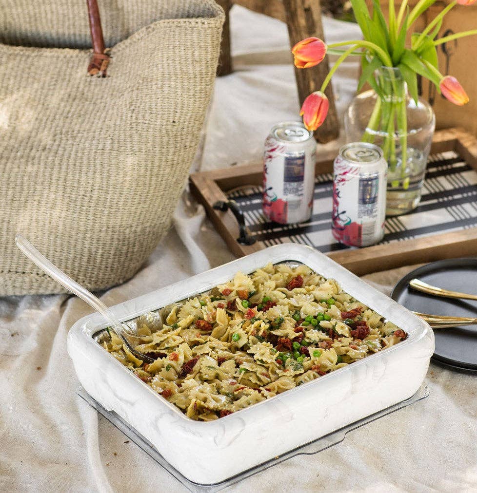 Classic Set - Pan Frame w/ Lid & Serving Spoon - Marble