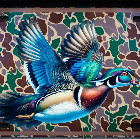 Wood duck - car tag