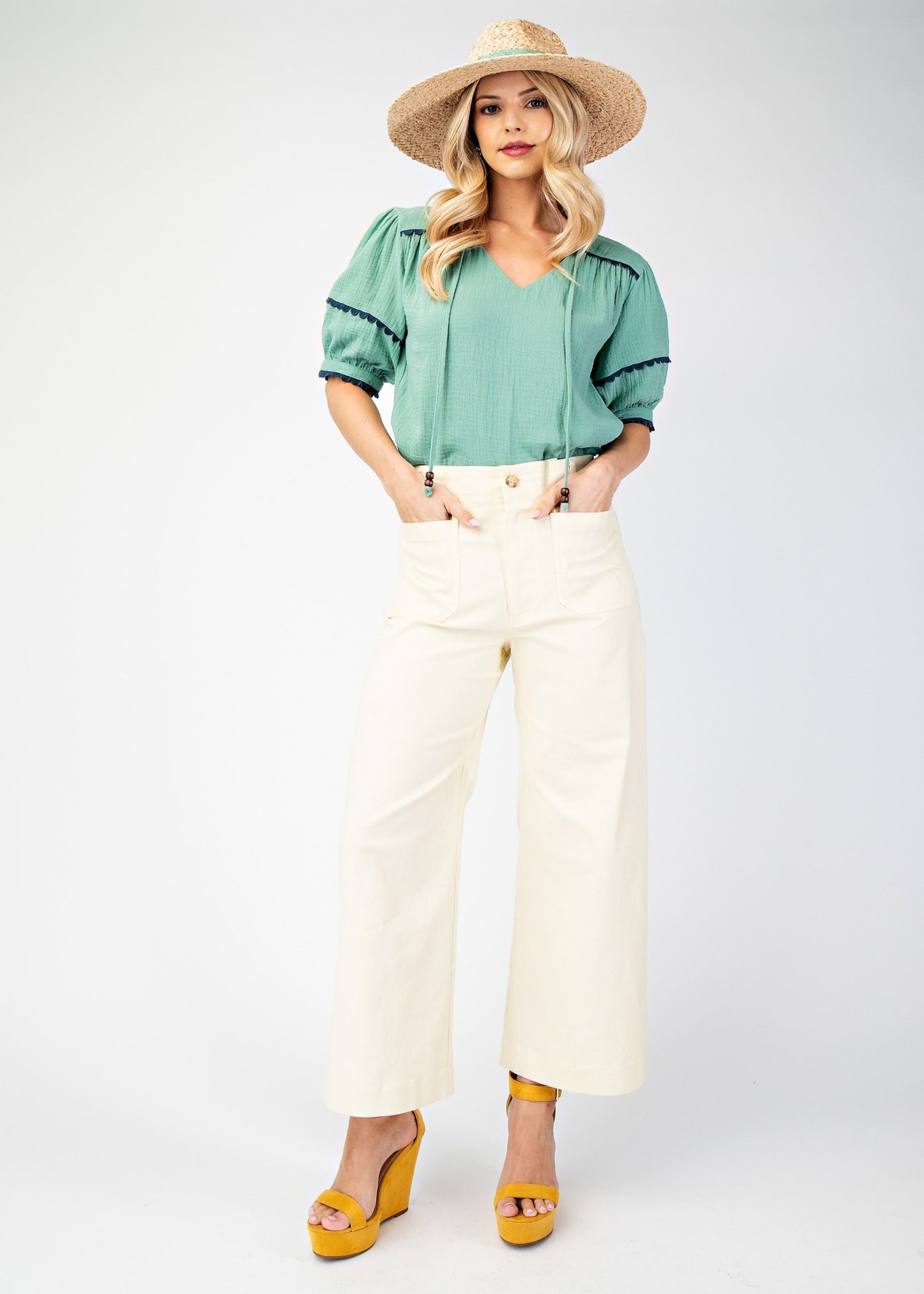 ANKLE CROPPED SUMMER PANTS