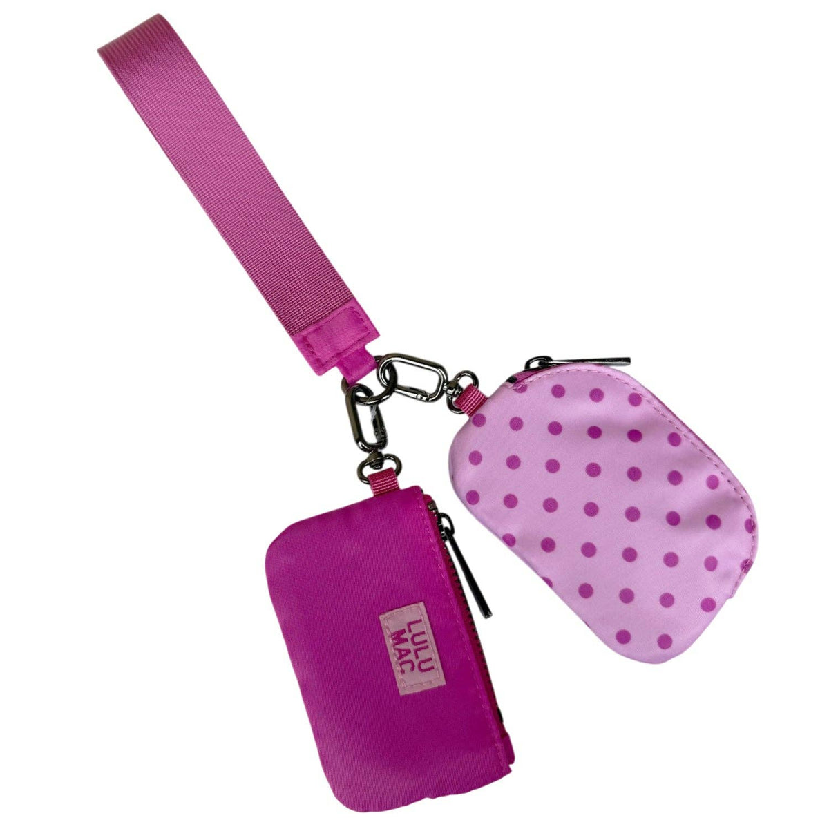 Pink & Hot Pink Dots Wristlets