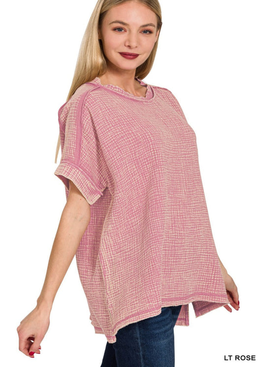 HAILEY TOP-LIGHT ROSE