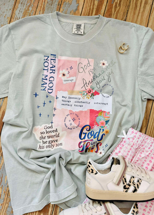 FAITH THINGS COLLAGE TEE-BAY