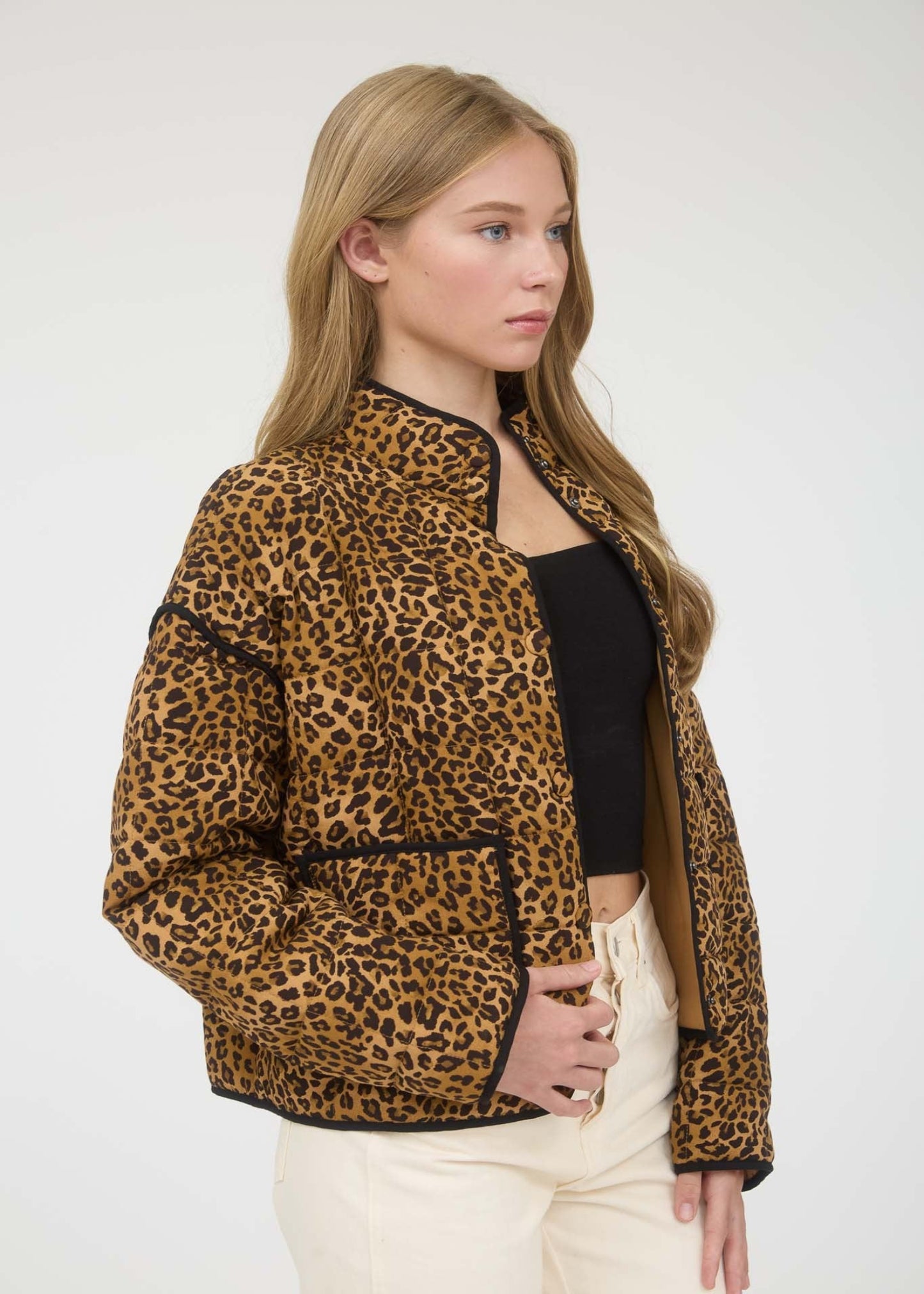 QWYNN JACKET - BROWN MULTI