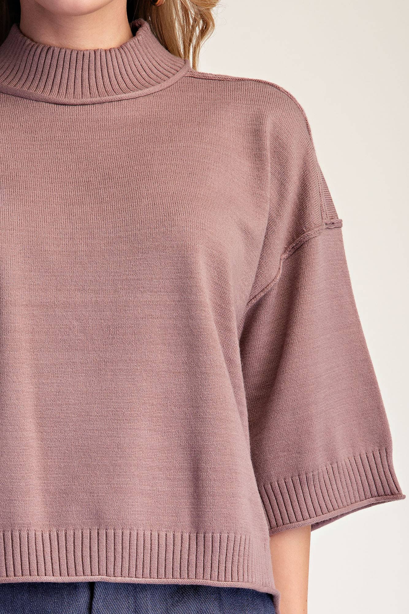 CARTER MOCK NECK SWEATER