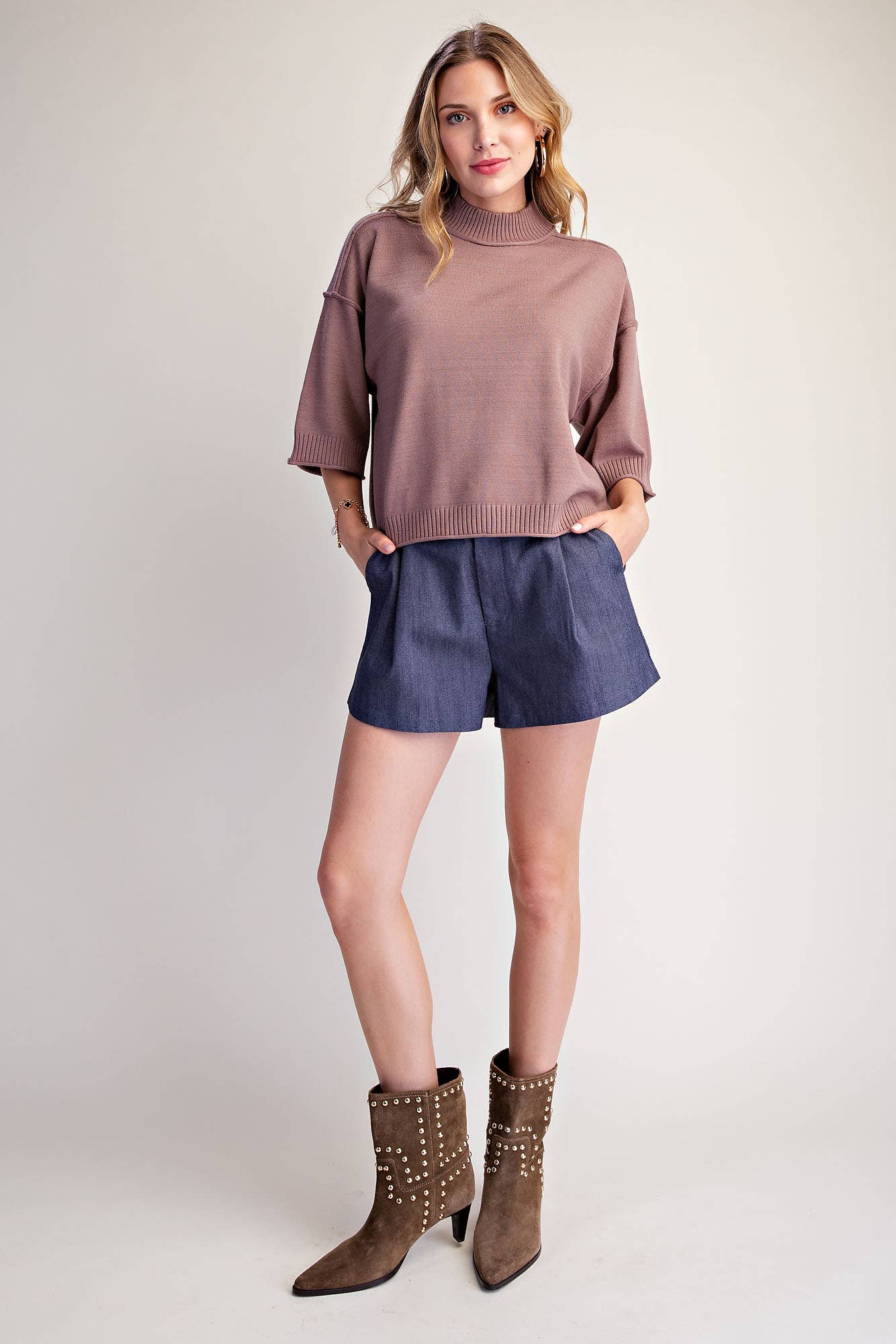 CARTER MOCK NECK SWEATER