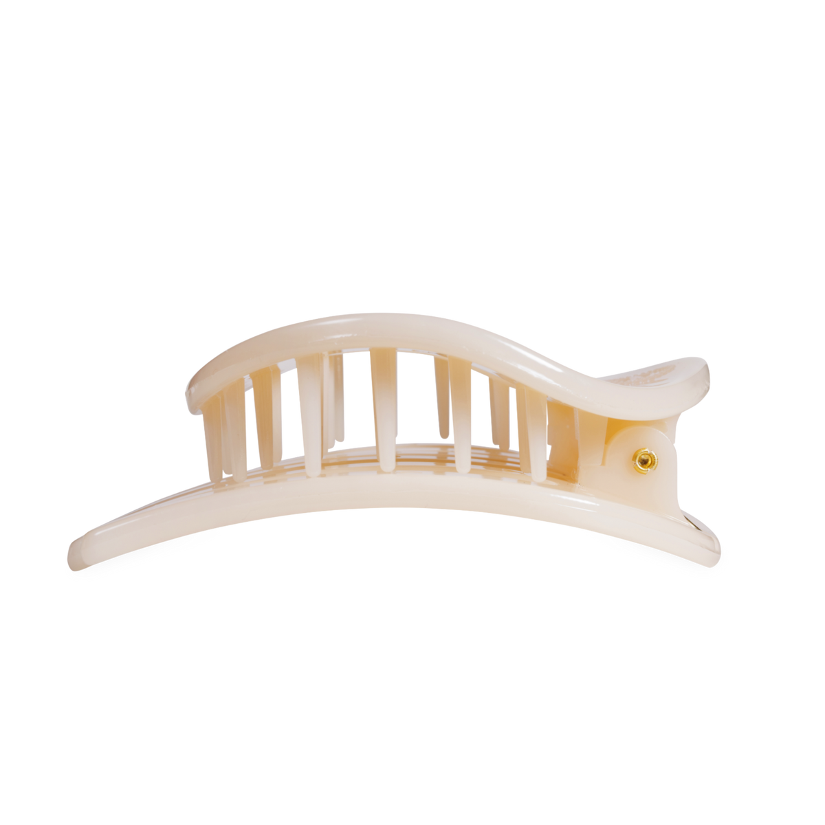 Almond Beige | Large | Flat Circle Hair Clip