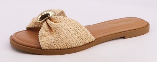 LAYLA FLAT SANDAL - TAN