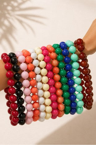 BOHO ROUND BEAD KNOTTED NECKLACE
