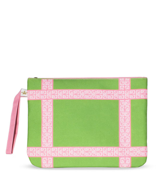 CABANA COVE WET/DRY BAG - GREEN, PINK & WHITE