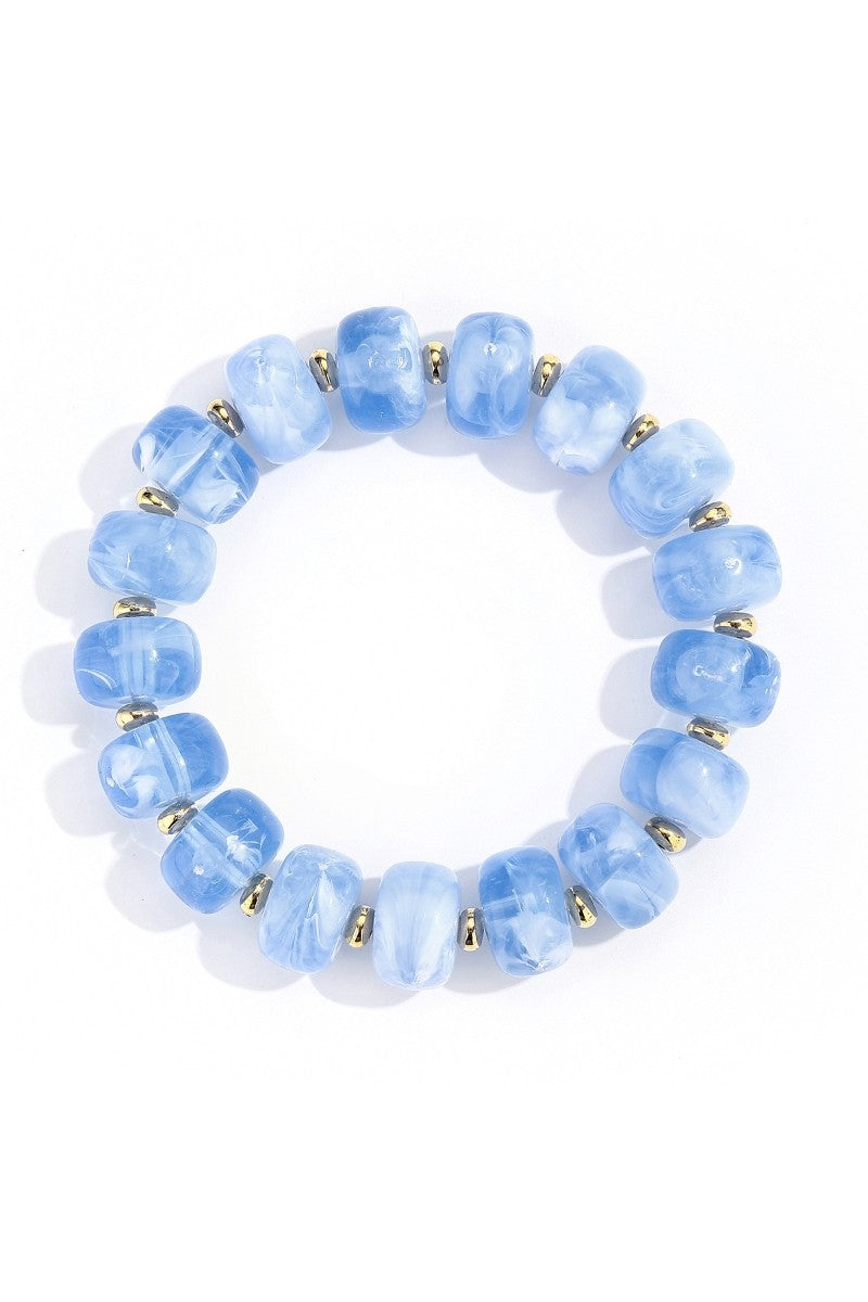 COLORFUL BEAD ELASTIC BRACELET
