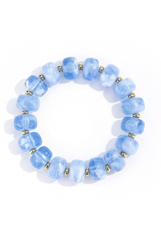 COLORFUL BEAD ELASTIC BRACELET