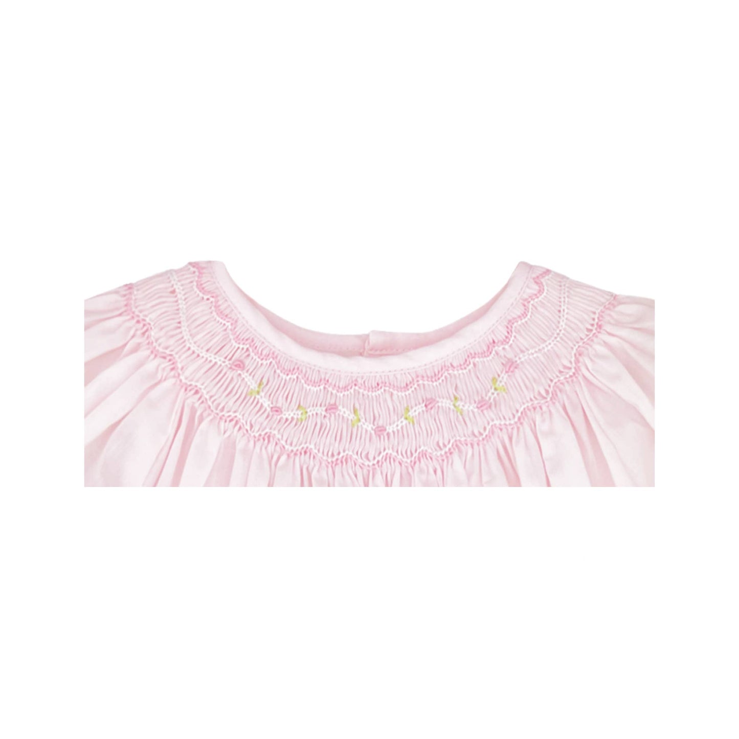 Smocked Daygown with Voile Insert