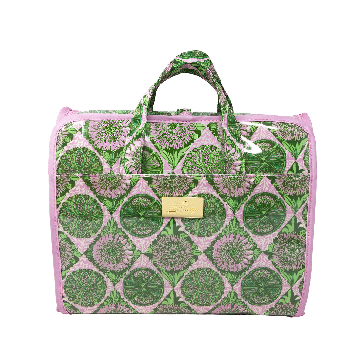 HANGING TOILETRY BAG - TROPICAL TILES