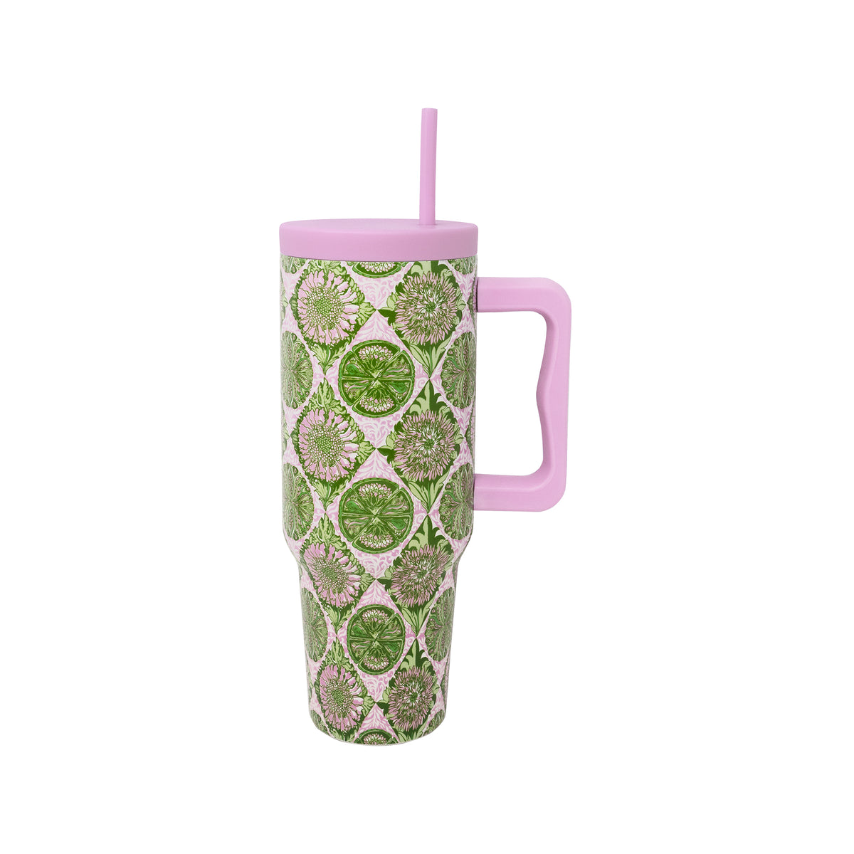 STAINLESS STEEL 40 OUNCE TUMBLER - TROPICAL TILES
