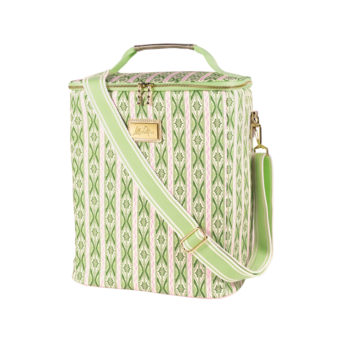 WINE CARRIER - IKAT STRIPE