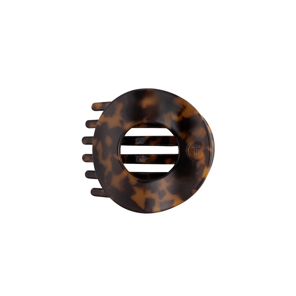 Tortoise | Medium | Flat Circle Hair Clip