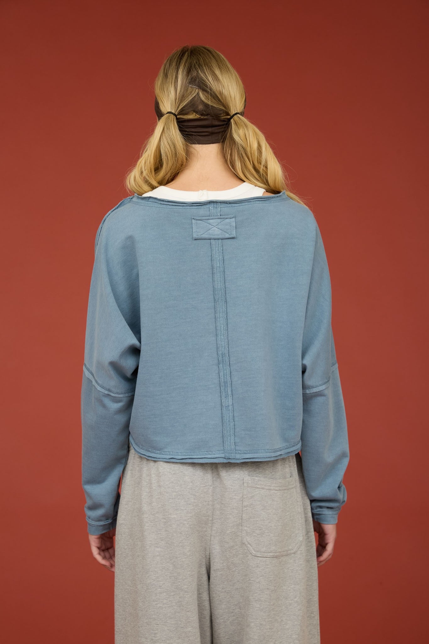 KOURTNEY KNIT TOP - SLATE BLUE
