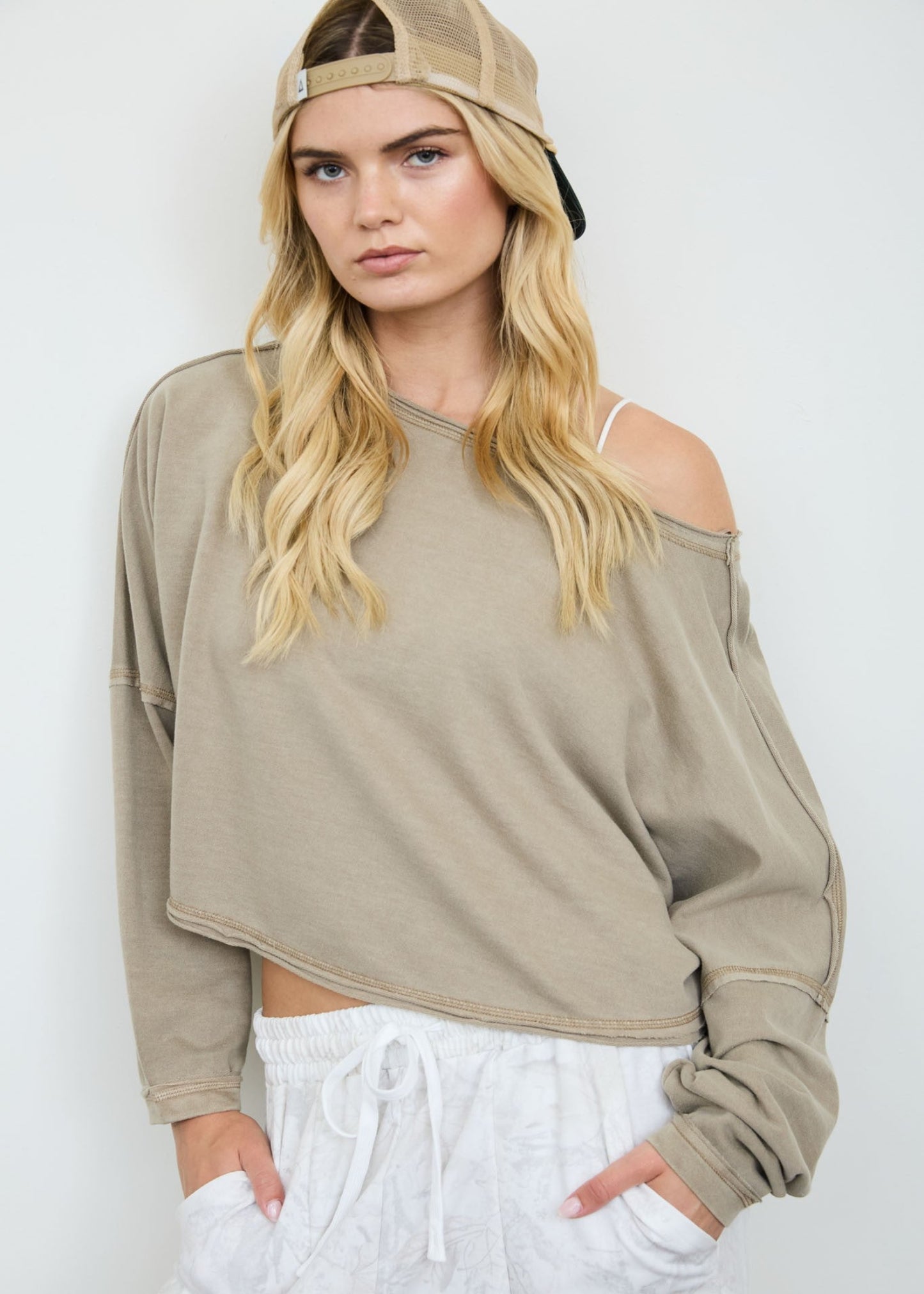 KOURTNEY KNIT TOP - MOCHA