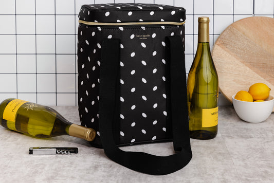 WINE PICNIC COOLER - ALMOND DOT