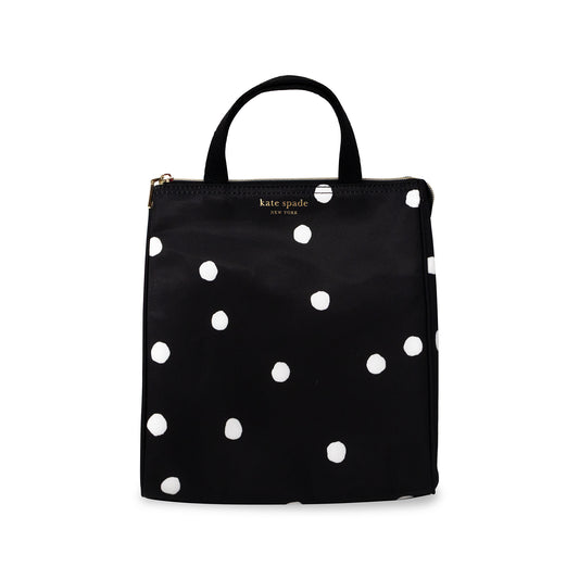 LUNCH BAG - BLACK ENCHANTED DOT