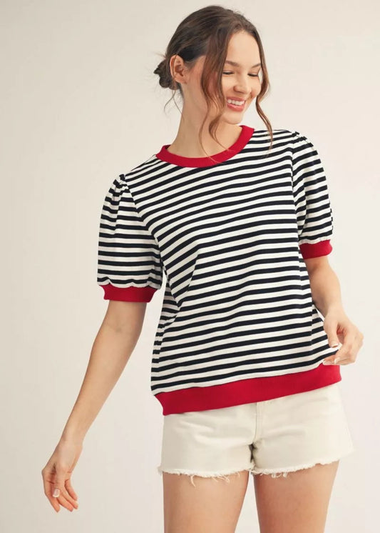 MARYN TOP - BLACK