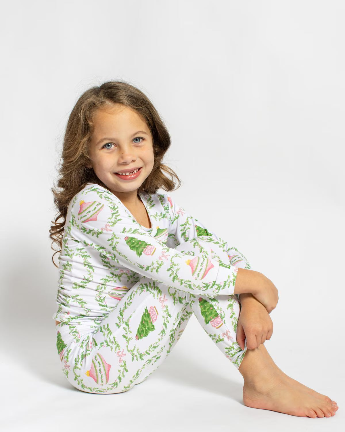 Kid's Nutcracker Trellis Long Sleeve Pajamas