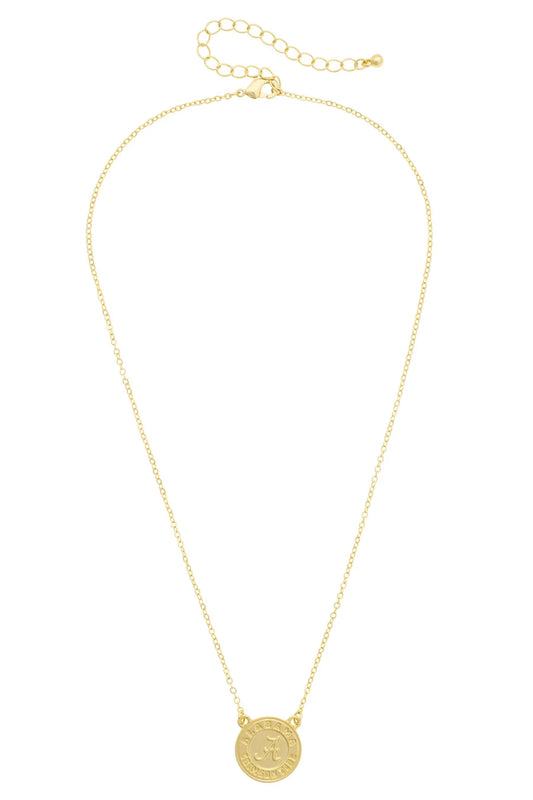 Alabama Crimson Tide 24K Stamped Logo Necklace